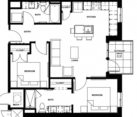 2077 N St 1-2 Beds Apartment for Rent - Photo Gallery 6